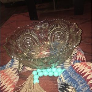 Vintage Gigantic Punch Bowl Saw Tooth Edge American Brilliant Pattern EAPG